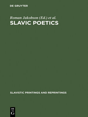 cover image of Slavic Poetics